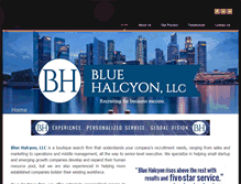 Tablet Screenshot of bluehalcyonllc.com